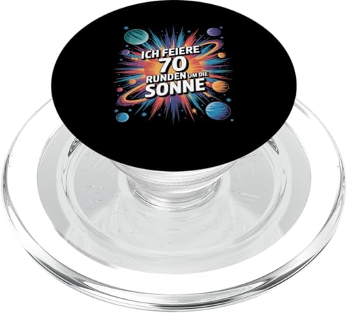 Ich Feiere 70 Runden Um Die Sonne Geburtstag PopSockets PopGrip für MagSafe Ich Feiere 70 Runden Um Die Sonne Geburtstag PopSockets PopGrip für MagSafe von Siebzig 70 Geburtstag Ich Feiere