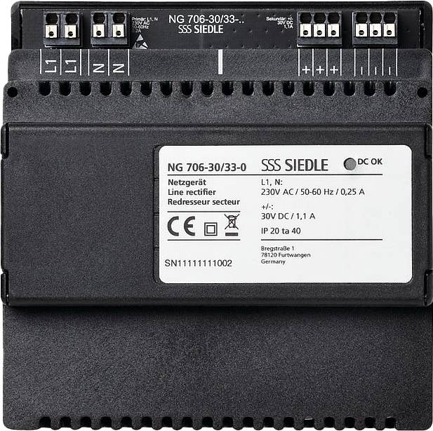 Siedle Netzgerät Schwarz NG 706-30/33-0 Siedle Netzgerät Schwarz NG 706-30/33-0 von Siedle & Söhne Telefon- und