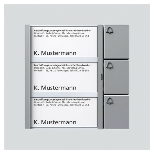 Siedle BTM 650-03 SM Tasten-Modul 3 Ruftaste von Siedle