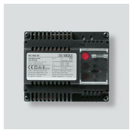 Siedle NG 402-03 Netzgleichrichter Siedle NG 402-03 Netzgleichrichter von Siedle