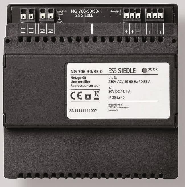 Siedle NG 706-30/33-0 Netzgerät Schwarz (210010267-00) von Siedle