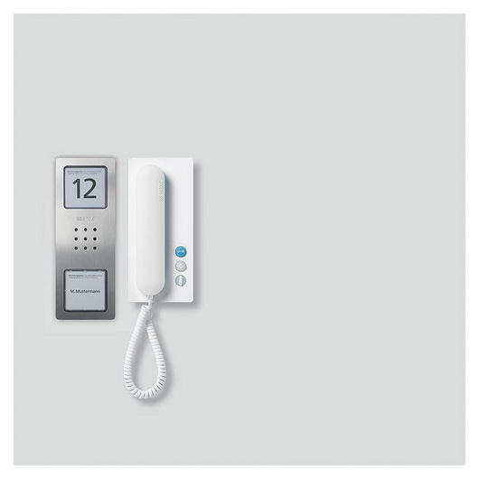 Siedle Set CA 812-1 E/W Audio-Set Compact Edelstahl/Weiss von Siedle