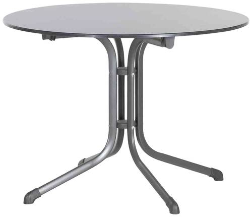 Sieger 3145-55 Bouelvard-Klapptisch vivodur Ø 100 cm, eisengrau/Schieferoptik anthrazit Sieger 3145-55 Bouelvard-Klapptisch vivodur Ø 100 cm, eisengrau/Schieferoptik anthrazit von Sieger