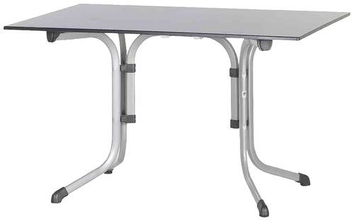 Sieger 3160-50 Bouelvard-Klapptisch vivodur 120x80 cm, graphit/Schieferoptik anthrazit von Sieger