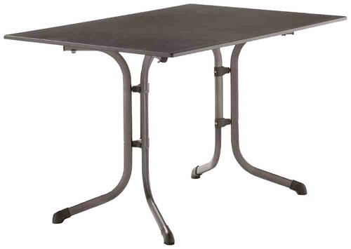 Sieger 3160-55 Bouelvard-Klapptisch vivodur 120x80 cm, eisengrau/Schieferoptik anthrazit von Sieger