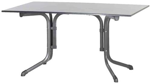 Sieger 3170-55 Bouelvard-Klapptisch vivodur 140x90 cm, eisengrau/Schieferoptik anthrazit von Sieger