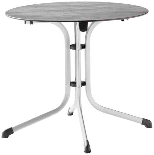 Sieger 5135-21 Klapptisch Polytec (HPL) Ø 85 cm, graphit/Beton hell von Sieger