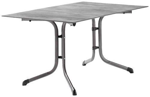 Sieger 5170-31 Klapptisch Polytec (HPL) 140x90 cm, eisengrau/Beton hell von Sieger
