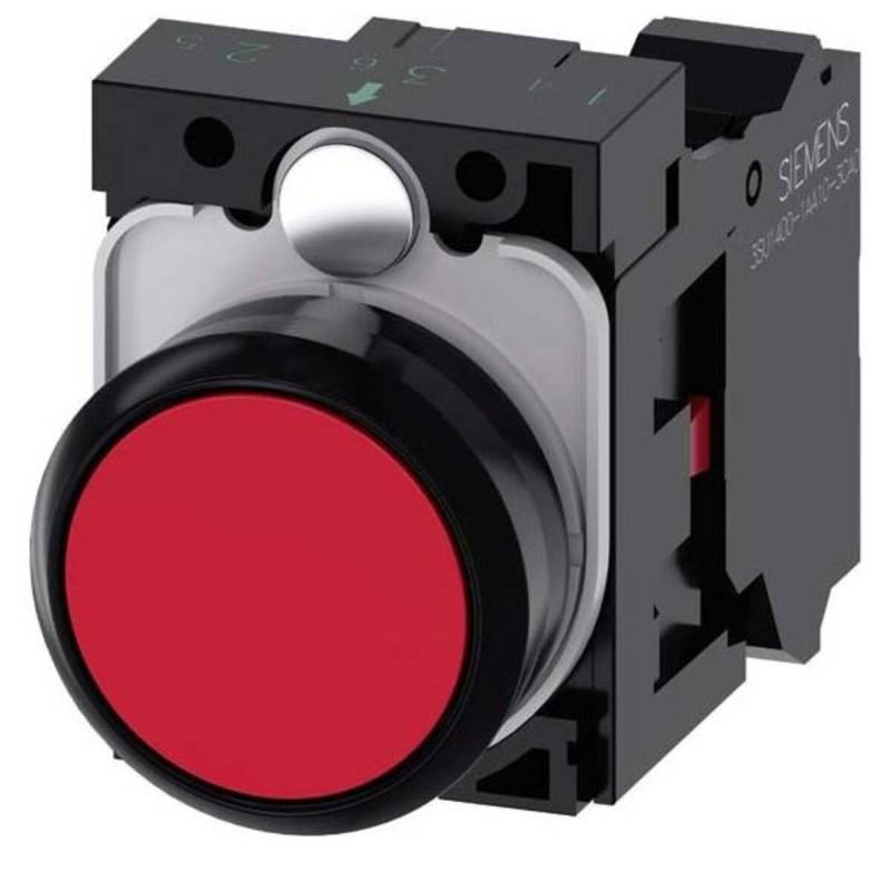 Siemens Dig.Industr. Drucktaster 3SU1100-0AB20-3CA0 3SU11000AB203CA0 von Siemens Dig.Industr.