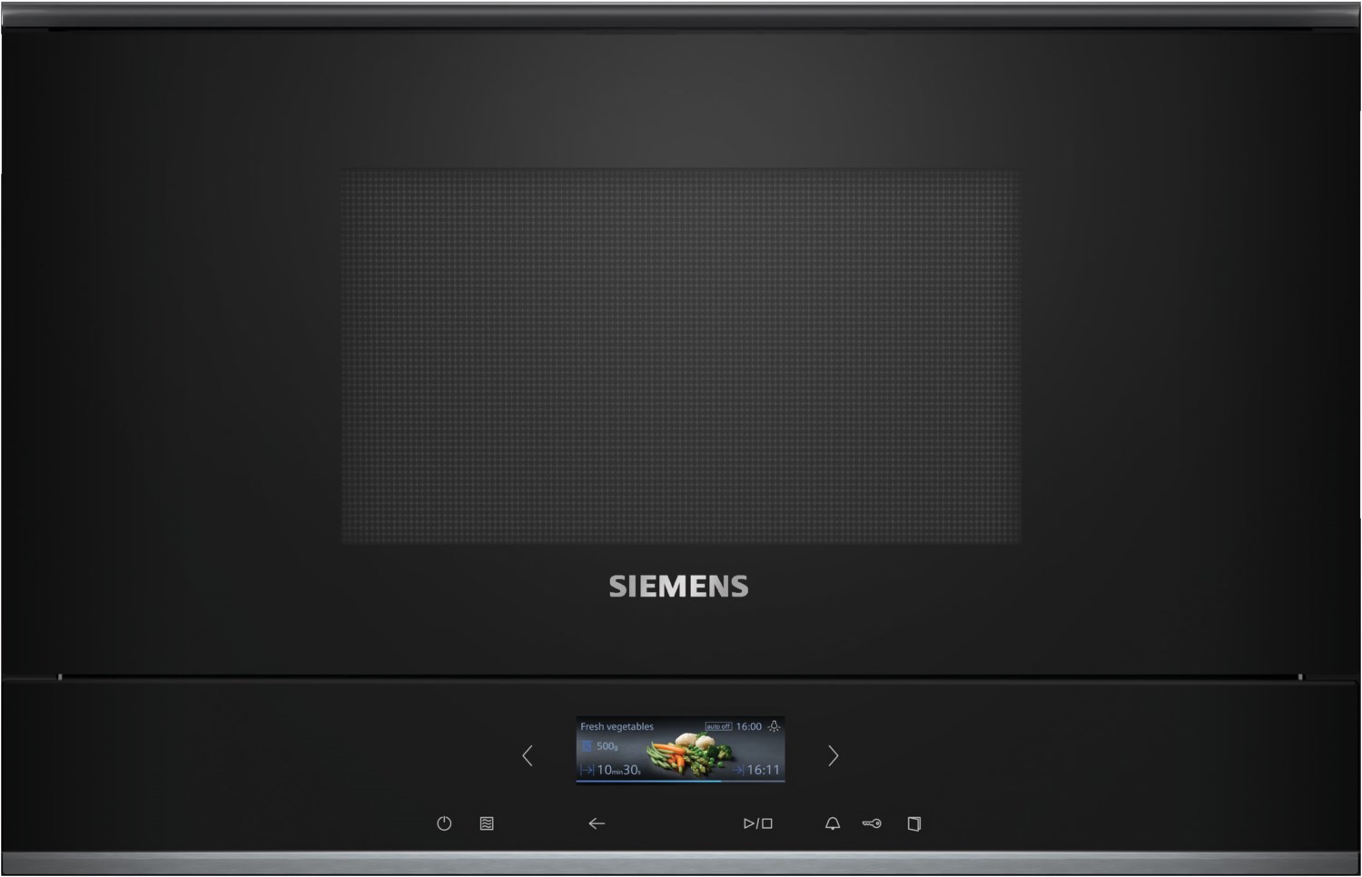 BE732R1B1 Einbau-Kombi-Mikrowelle schwarz von Siemens