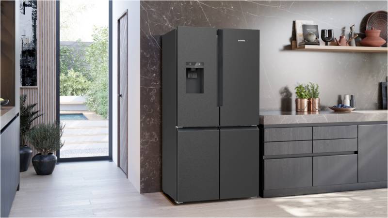 KF96DPXEA French Door schwarz edelstahl/cleansteel / E von Siemens