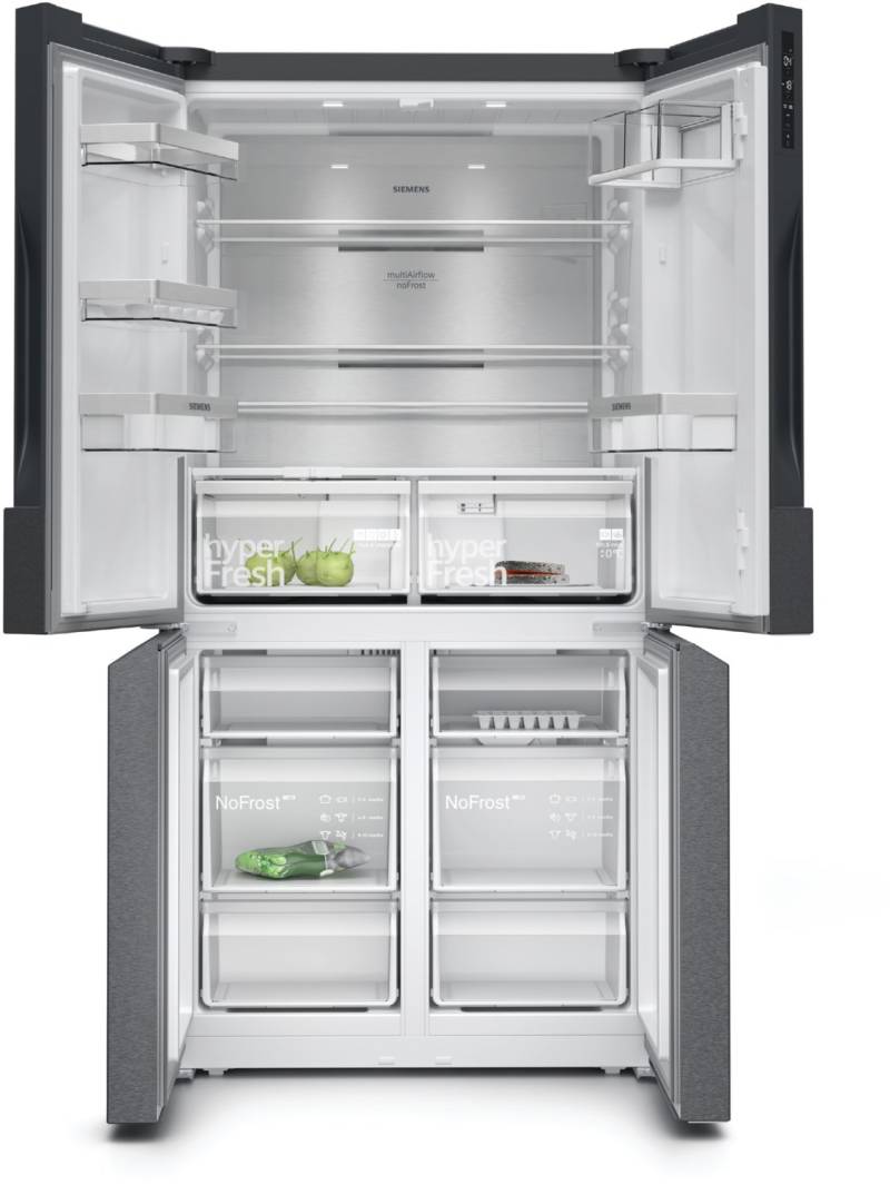 KF96NAXEA French Door Kühl-/Gefrierkombination schwarz inox-antifingerprint / E von Siemens