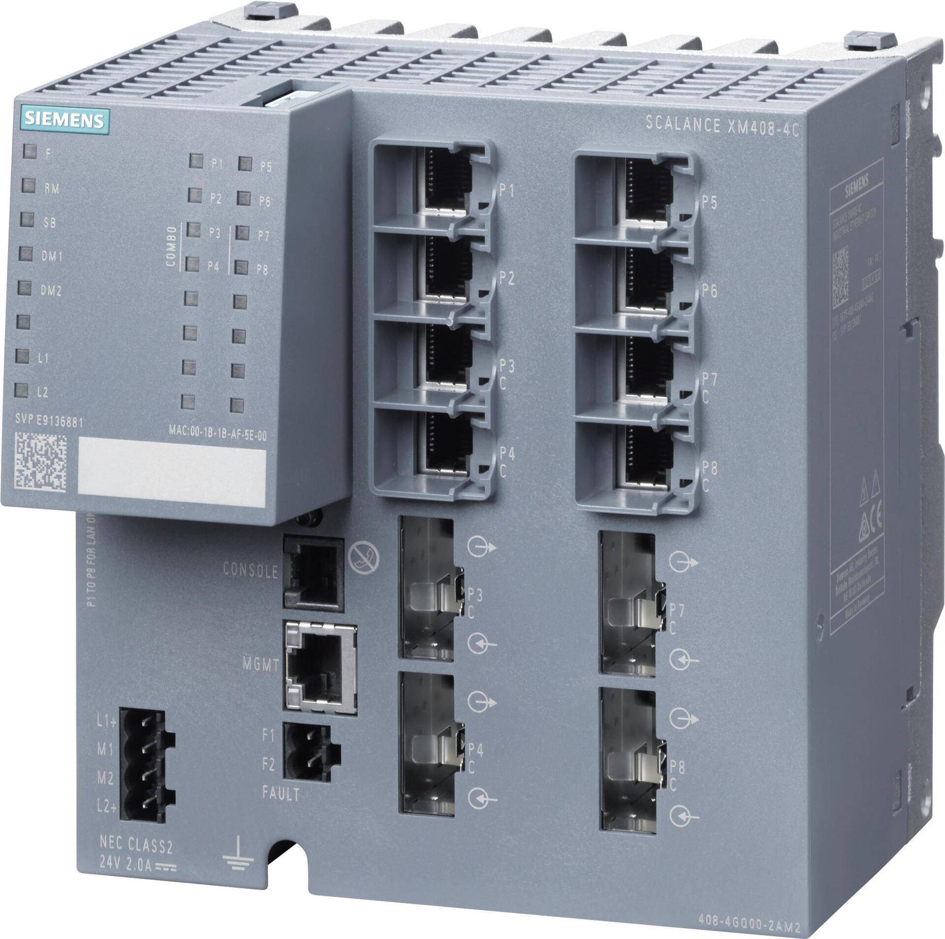 SIEM 6GK5408-4GQ00-2AM2 SCALANCE XM408-4 Switch, Layer 3 6GK5408-4GQ00-2AM2 (6GK54084GQ002AM2) von Siemens
