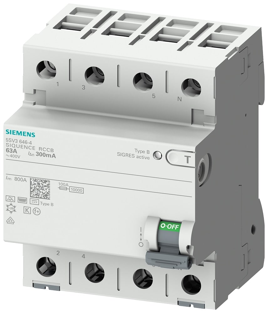 SIEMENS Fehlerstrom-Schutzschalter 5SV3344-4, 40 A von Siemens