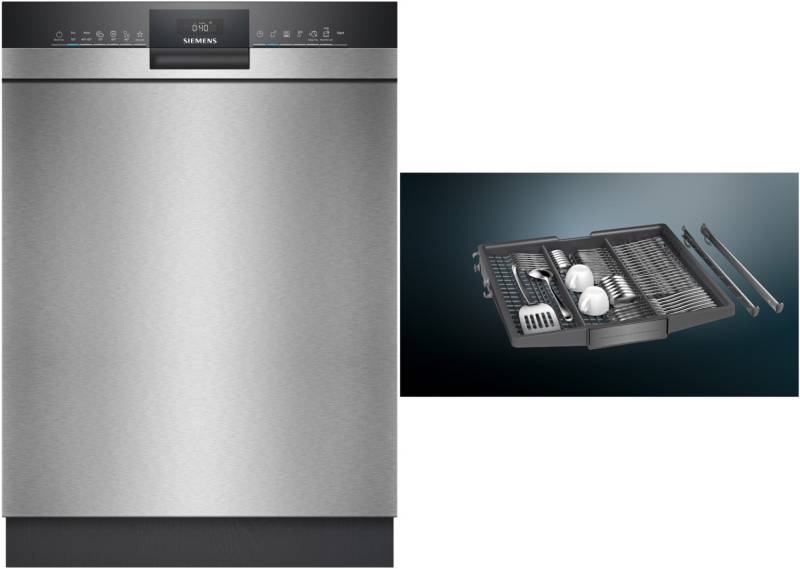 SN43HS1VBE Unterbau-Geschirrspüler 60 cm bestehend aus SN43HS15BE + SZ36DX02 edelstahl / D von Siemens