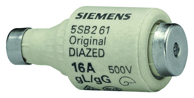 Siemens 5SB231 DIAZED-Sich.Einsatz GL, DII, 6A (25 Stück) von Siemens