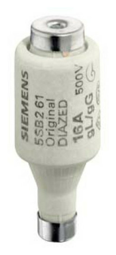 Siemens 5SB2611 DIAZED-Sicherungsein. DII In=16A (25 Stück) von Siemens