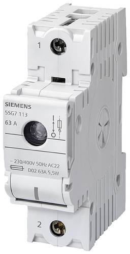 Siemens 5SG7113 Lasttrennschalter Sicherungsgröße = D02 63A 230V 1St. Siemens 5SG7113 Lasttrennschalter Sicherungsgröße = D02 63A 230V 1St. von Siemens