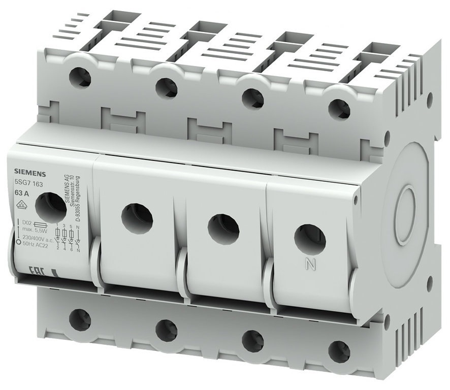 Siemens 5SG7163 NEOZED-Sicherungssockel, MINIZ von Siemens