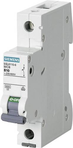 Siemens 5SL6110-6 Leitungsschutzschalter 1polig 10A 230 V, 400V Siemens 5SL6110-6 Leitungsschutzschalter 1polig 10A 230 V, 400V von Siemens