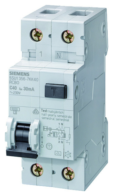 Siemens 5SU1356-6KK16 FI/LS-Schalter B16A 30mA von Siemens