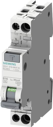 Siemens 5SV13166KK16 FI-Schutzschalter/Leitungsschutzschalter 1polig 16A 0.03A 230V von Siemens