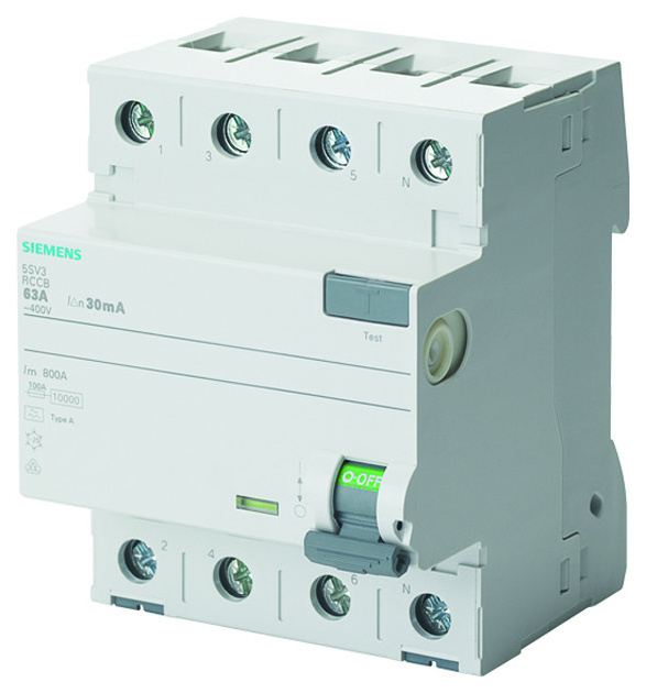 Siemens 5SV3342-6 FI-Schutzschalter 25A 4P. 30mA von Siemens