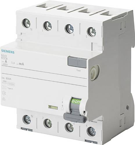Siemens 5SV3344-6KL FI-Schutzschalter A 4polig 40A 0.03A 400V von Siemens