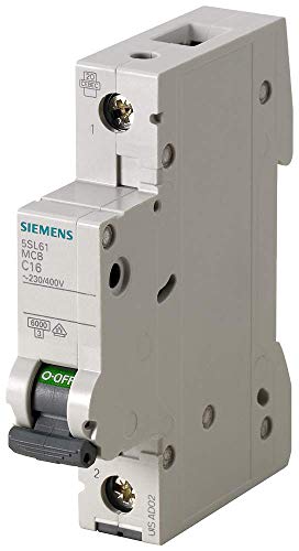 Siemens 5sl6 – Auto MAGNETOTERMICO 230/400 V 6 kA 1 Polo c-63 a von Siemens