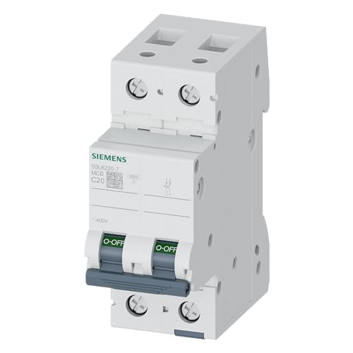 Siemens 5sl6 – Automatischer Leitungsschutzschalter 400 V 6 kA 2-polig C 20 A von Siemens