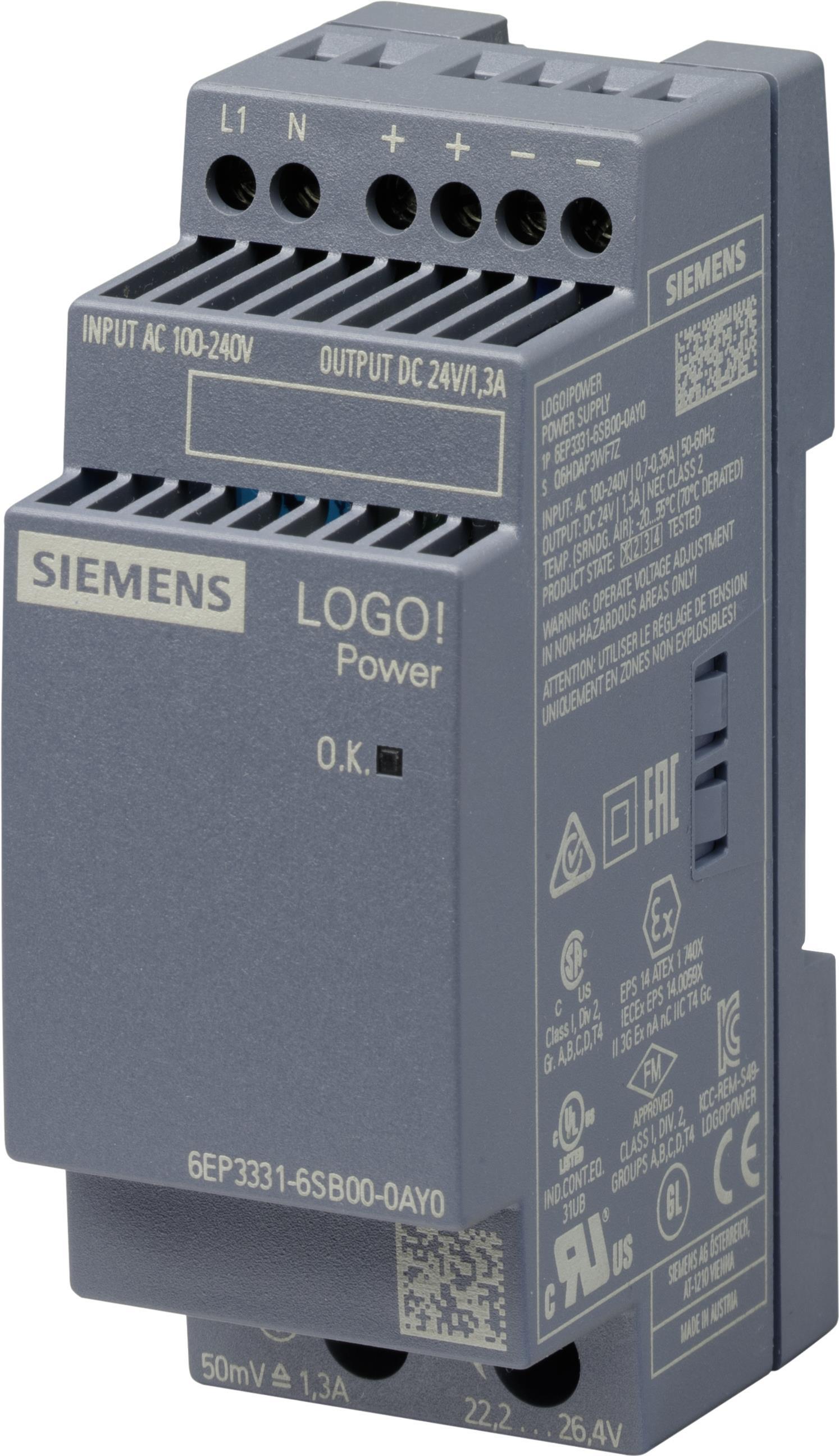 Siemens 6EP3331-6SB00-0AY0 Netzteil & Spannungsumwandler Indoor Mehrfarbig (6EP3331-6SB00-0AY0) von Siemens