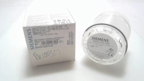 Siemens 8WD4420-5AE Dauerlichtelement Mit Integrierter LED, Klar, AC/DC 24 V, 70 mm von Siemens