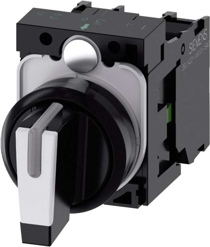 Siemens Drehschalter Frontring Kunststoff Schwarz, Weiß 2 x 45 ° SIRIUS ACT 3SU1100-2BL60-1NA0 1 St. (3SU1100-2BL60-1NA0) von Siemens