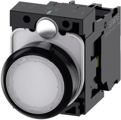Siemens Drucktaster Frontring Kunststoff, Betätiger flach Weiß SIRIUS ACT 3SU1102-0AB60-1BA0 1 St. (3SU1102-0AB60-1BA0) von Siemens