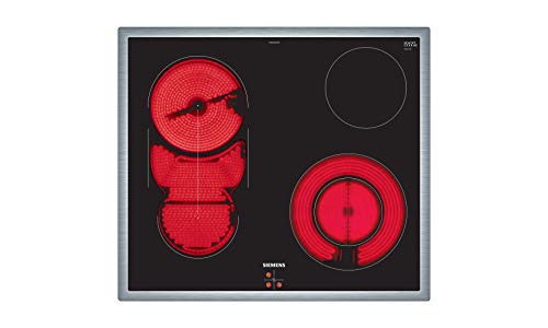 Siemens EA645GMA1E iQ300 Elektrokochfeld / 4 Heizelemente / 58.3 cm / Glaskeramik, Edelstahl von Siemens