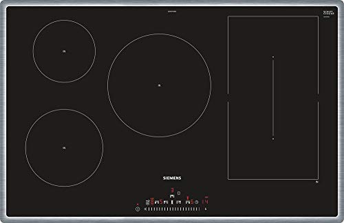 Siemens ED845FWB5E iQ500 Induktionskochfeld, 81,2 cm, Kombi-Induktion verbinde zwei Induktionszonen zu einer großen Kochfläche, Power Move komfortables Kochen, Power Boost Funktion von SIEMENS