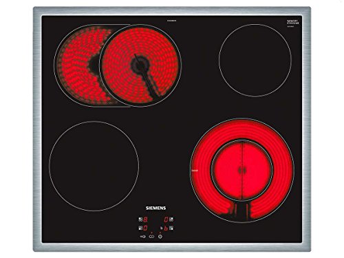 Siemens EF645BNN1E iQ300 Elektrokochfeld / 4 Heizelemente / 58.3 cm / Kindersicherung / Glaskeramik, Edelstahl von Siemens