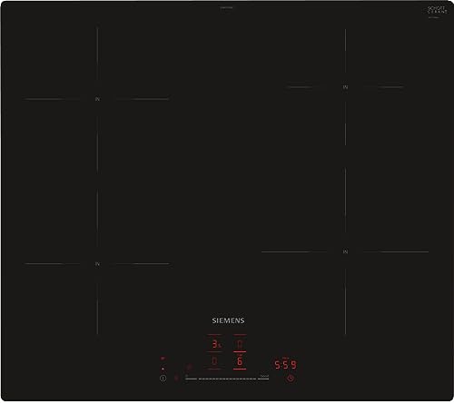 Siemens EH601HEB1E iQ100, Smartes Induktionskochfeld, 60 cm, Schwarz, flächenbündig, TouchSlider, Intelligente Dunstabzugsautomatik – das perfekte Zusammenspiel von Kochfeld und Dunstabzugshaube Siemens EH601HEB1E iQ100, Smartes Induktionskochfeld, 60 cm, Schwarz, flächenbündig, TouchSlider, Intelligente Dunstabzugsautomatik – das perfekte Zusammenspiel von Kochfeld und Dunstabzugshaube von SIEMENS