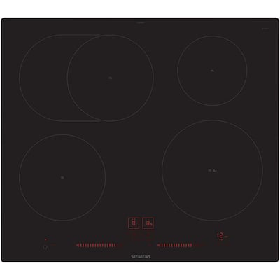 Siemens EH601LFC1E iQ300 Induktionskochfeld 60 cm Schwarz, flächenbündig (integriert) von Siemens