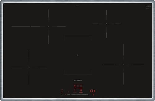 Siemens EH845HFB1E iQ300, Smartes Induktionskochfeld, 80 cm, Schwarz, Mit Rahmen aufliegend, TouchSlider, Dunstabzugsautomatik – das perfekte Zusammenspiel von Kochfeld und Dunstabzugshaube Siemens EH845HFB1E iQ300, Smartes Induktionskochfeld, 80 cm, Schwarz, Mit Rahmen aufliegend, TouchSlider, Dunstabzugsautomatik – das perfekte Zusammenspiel von Kochfeld und Dunstabzugshaube von SIEMENS