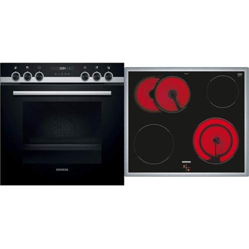 Siemens EQ521KB10 Einbau-Herd-Set iQ500, Integrierbare Herd-Kochfeld-Kombination 60 cm breit, Schnellaufheizung, granit Glanz Emaille, 3D Heißluft, Bräterzone, Schwarz Siemens EQ521KB10 Einbau-Herd-Set iQ500, Integrierbare Herd-Kochfeld-Kombination 60 cm breit, Schnellaufheizung, granit Glanz Emaille, 3D Heißluft, Bräterzone, Schwarz von SIEMENS