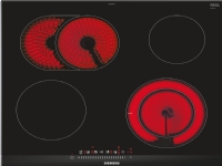 Siemens ET675FNP1E, Schwarz, Edelstahl, Integriert, Keramik, Glaskeramik, 4 Zone(n), 4 Zone(n) von Siemens
