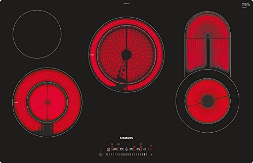 Siemens ET801FCP1D iQ300 Elektrokochfeld / 4 Heizelemente / 79.2 cm / TouchSlider / Kindersicherung / Glaskeramik Schwarz von Siemens