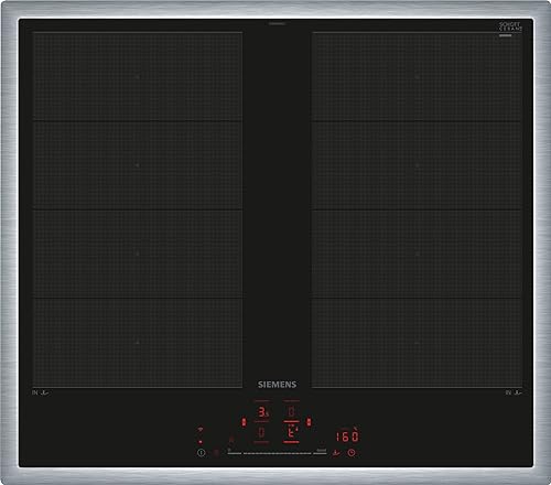 Siemens EX645HXC1E iQ700, Smartes Induktionskochfeld, 60 cm, Schwarz, Mit Rahmen aufliegend, varioInduktion, TouchSlider, Bratensensor Pro - Braten ohne Anbrenngefahr Siemens EX645HXC1E iQ700, Smartes Induktionskochfeld, 60 cm, Schwarz, Mit Rahmen aufliegend, varioInduktion, TouchSlider, Bratensensor Pro - Braten ohne Anbrenngefahr von SIEMENS