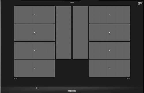 Siemens EX875LYC1E iQ700 Induktionskochfeld (autark), 80 cm breit, varioInduktion Plus freie Platzwahl, power Move Plus voreingestellte Leistungsstufen, powerBoost schnelleres Kochen von Siemens