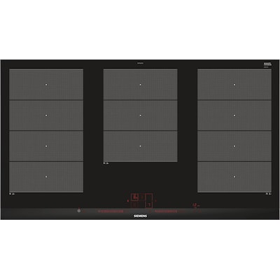 Siemens EX975LXC1E iQ700 Induktionskochfeld 90 cm Schwarz, Mit Rahmen aufliegend Siemens EX975LXC1E iQ700 Induktionskochfeld 90 cm Schwarz, Mit Rahmen aufliegend von Siemens