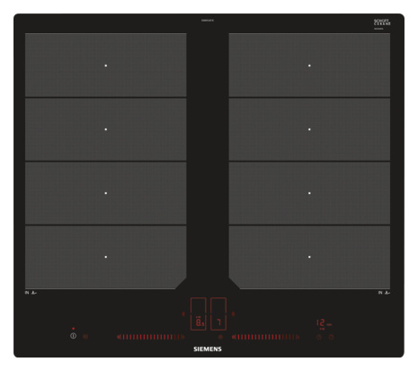 Siemens Felx-Induktions-Kochfeld EX601LXC1E, 4 Kochzonen, 60cm breit Siemens Felx-Induktions-Kochfeld EX601LXC1E, 4 Kochzonen, 60cm breit von Siemens