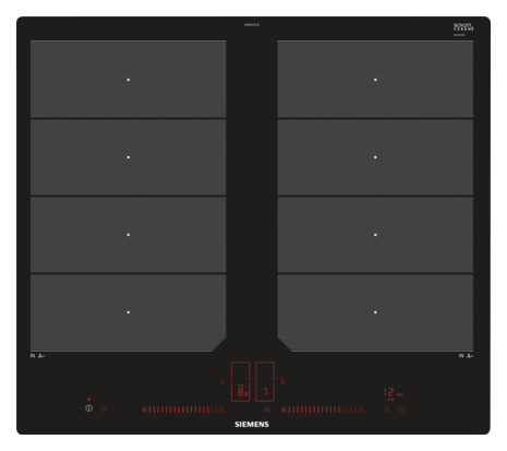 Siemens Felx-Induktions-Kochfeld EX601LXC1E, 4 Kochzonen, 60cm breit von Siemens
