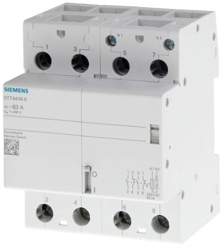 Siemens Fernschalter Hutschiene 5TT4474-0 4 Schließer 400V 63A 1St. von Siemens