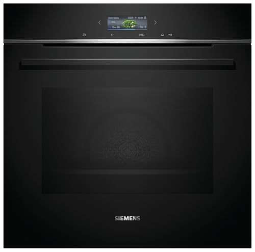Siemens HB774G1B1, iQ700 Smarter Einbau-Backofen, 60 x 60 cm, Made in Germany, Schwarz, activeClean Pyrolyse & humidClean Hydrolyse, Air Fry, Automatikprogramme, Farbiger Touchscreen Siemens HB774G1B1, iQ700 Smarter Einbau-Backofen, 60 x 60 cm, Made in Germany, Schwarz, activeClean Pyrolyse & humidClean Hydrolyse, Air Fry, Automatikprogramme, Farbiger Touchscreen von SIEMENS